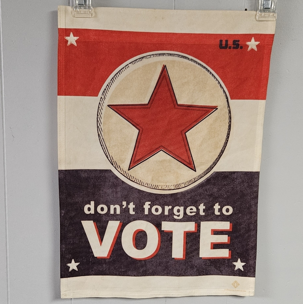 Don't Forget To Vote Small Garden Flag